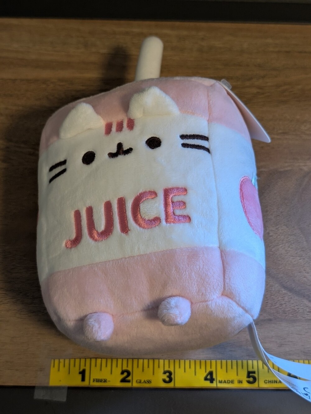 Pusheen Pink Apple Juice Box Sips Plush New Kawaii - Picture 9 of 11